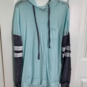 Blue long sleeve tee